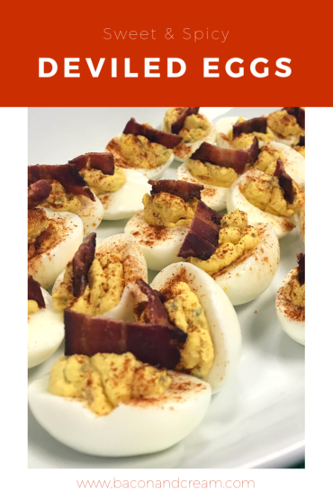 bacon and cream deviled eggs