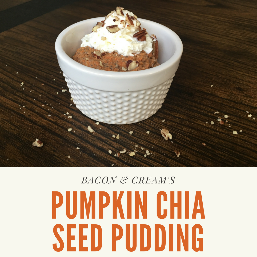 low carb sugar free pumpkin chia seed pudding