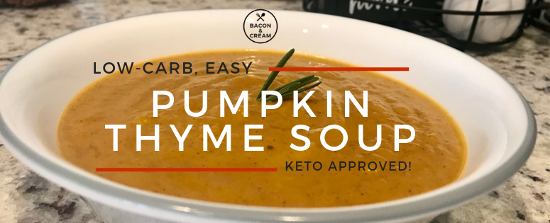 Easy Keto Pumpkin Thyme Soup Recipe