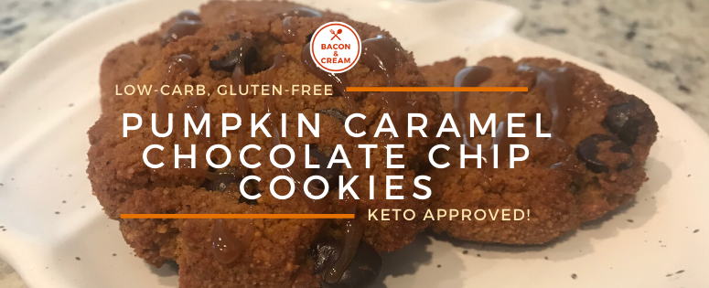 Gluten free, low carb pumpkin chocolate chip cookies