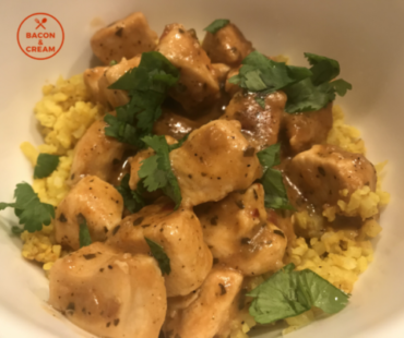 Bacon and Cream | Lemongrass Basil Chicken with Turmeric Rice Recipe