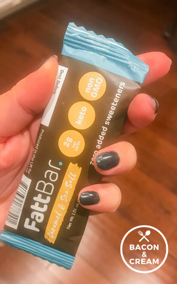 fatt bar caramel sea salt keto snack review