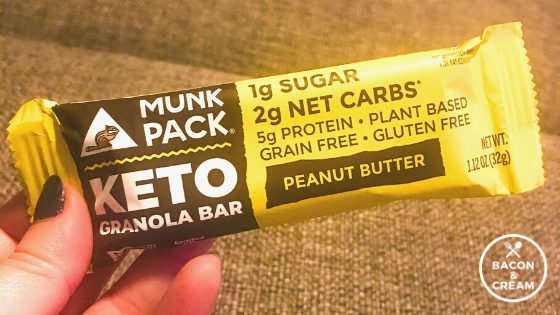 munk pack keto granola bar peanut butter review