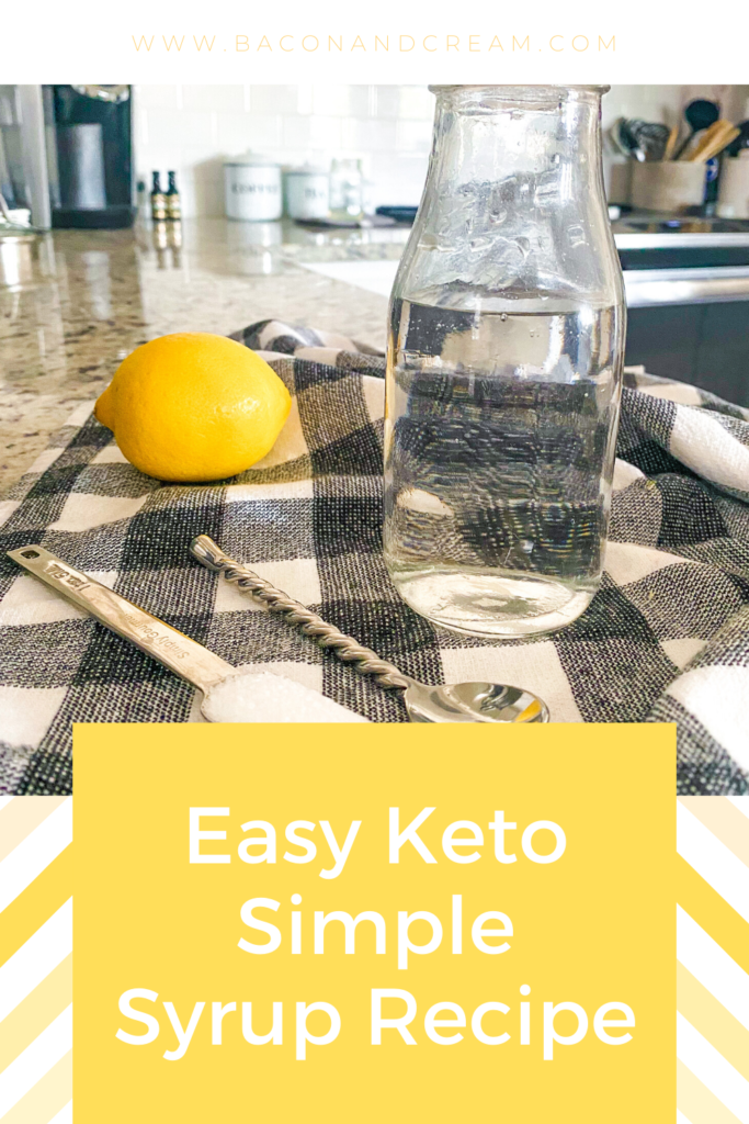 Recipe for Keto Simple Syrup